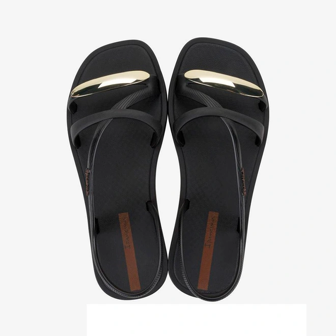 Sandália Rasteira Ipanema Go Chic Preto