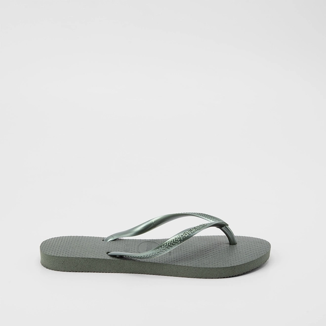 Chinelo Havaianas Slim Metalizada Verde Oliva