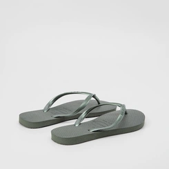 Chinelo Havaianas Slim Metalizada Verde Oliva