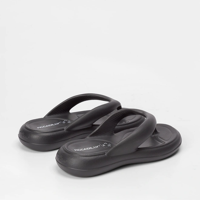Chinelo Piccadilly Marshmallow Preto
