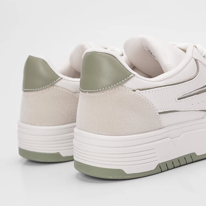 Tênis Gabriela Flatform Feminino Aplicação Off White