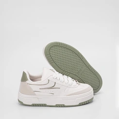 Tênis Gabriela Flatform Feminino Aplicação Off White