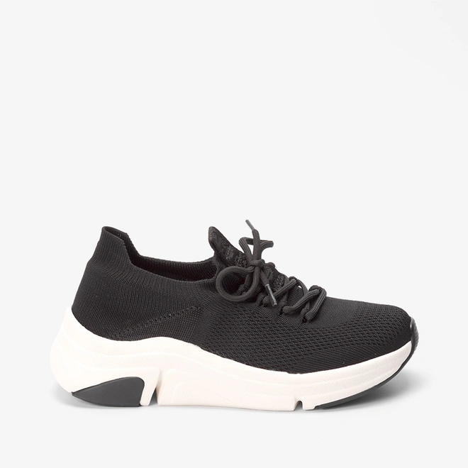 Tênis Modare Ultraconforto Anabela Casual Knit Preto