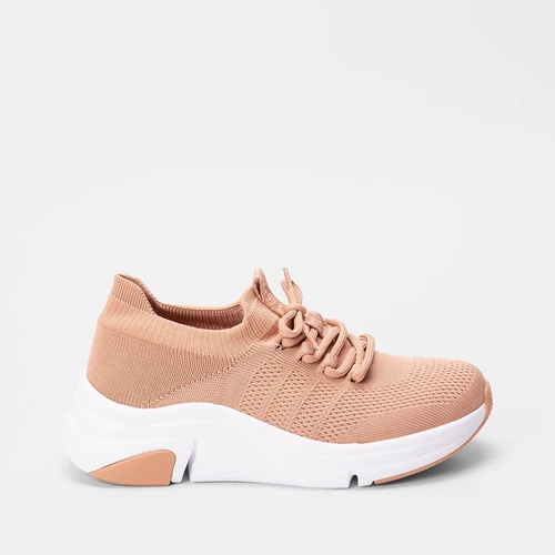 Tênis Chunky Feminino Modare Ultraconforto Knit Nude