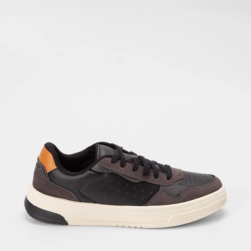 Tênis Masculino Mac & Jac Recorte Nobuck Preto