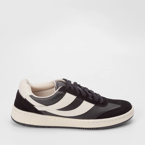 Tênis Masculino Mac & Jac Recorte Lateral Preto