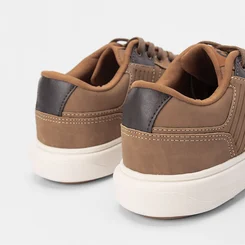 Tênis Ollie Miami Masculino Recortes Nobuck Caramelo