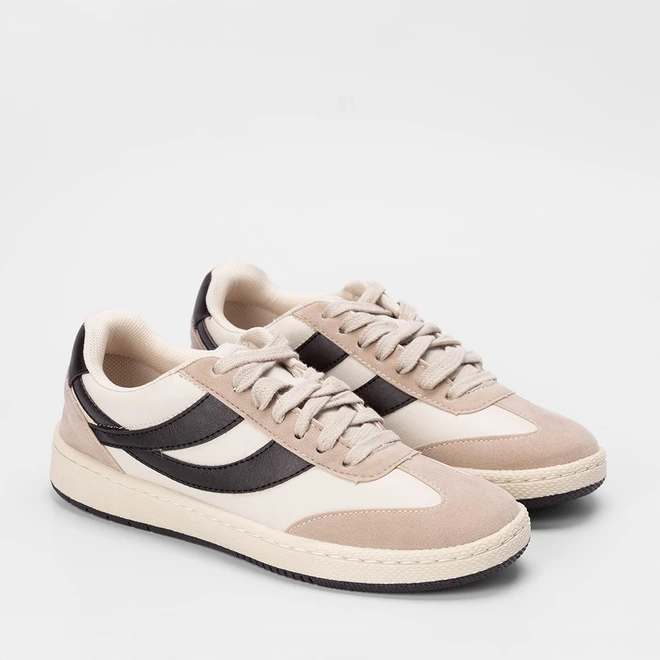 Tênis Masculino Mac & Jac Recorte Lateral Bege
