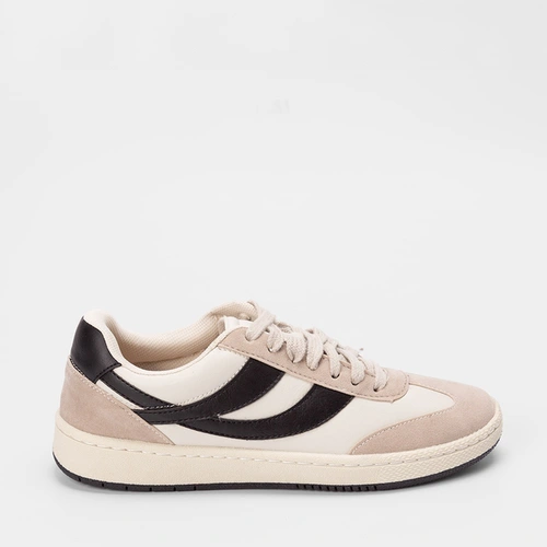 Tênis Masculino Mac & Jac Recorte Lateral Bege