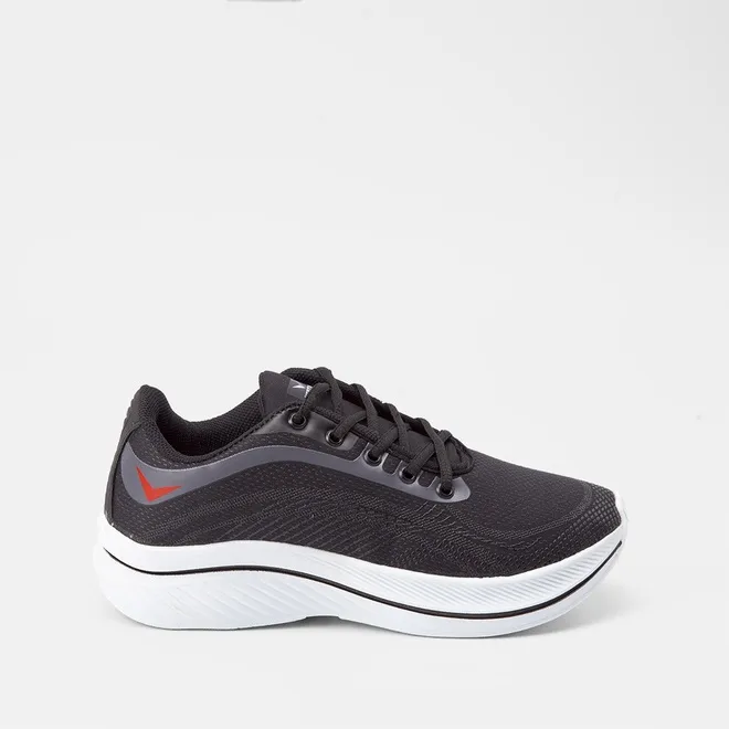 Tênis Vertus Esportivo Masculino Detalhe Texturizado Preto