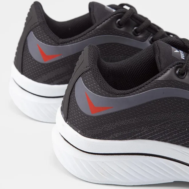 Tênis Vertus Esportivo Masculino Detalhe Texturizado Preto