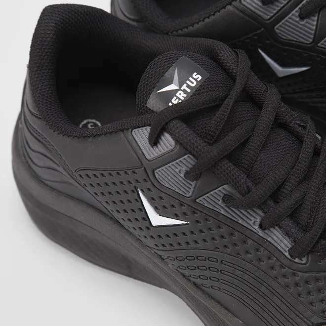 Tênis Vertus Esportivo Masculino Textura Napa Preto