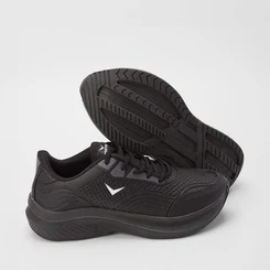 Tênis Vertus Esportivo Masculino Textura Napa Preto