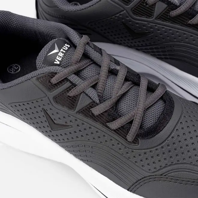 Tênis Vertus Esportivo Masculino Textura Napa Cinza