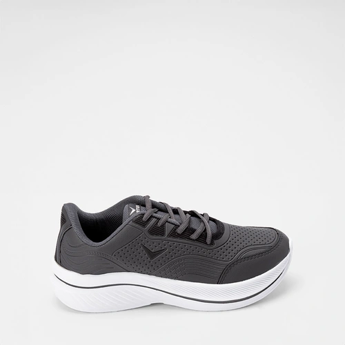 Tênis Vertus Esportivo Masculino Textura Napa Cinza