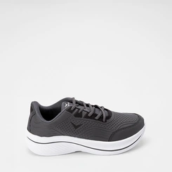 Tênis Vertus Esportivo Masculino Textura Napa Cinza