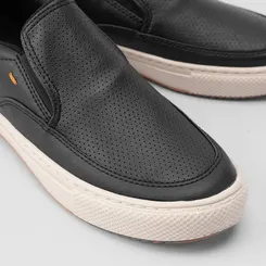 Slip On Masculino Mac & Jac Detalhes Perfuros Preto