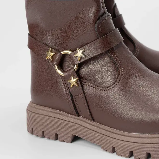 Bota Montaria Infantil Gabrielinha Detalhe Estrela Marrom