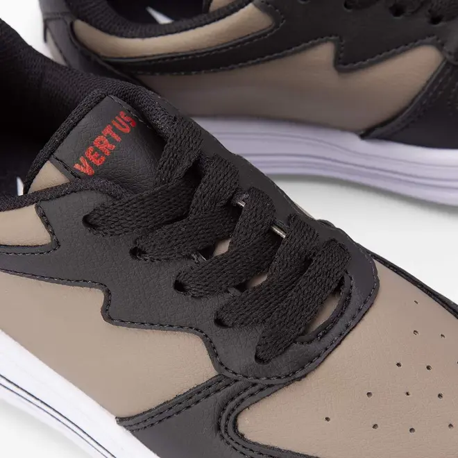 Tênis Infantil Vertus Casual Recortes Estilizados Preto & Marrom