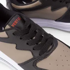 Tênis Infantil Vertus Casual Recortes Estilizados Preto & Marrom
