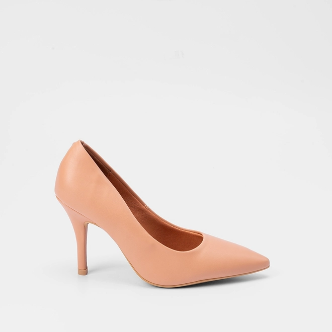 Scarpin Feminino Gabriela Salto Fino Espuma Amortecedora Nude