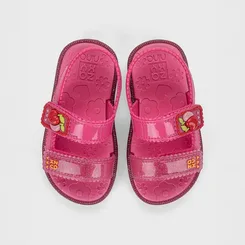 Sandália Papete Infantil Zaxy Nina Fofinha Frutas Rosa