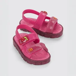 Sandália Papete Infantil Zaxy Nina Fofinha Frutas Rosa