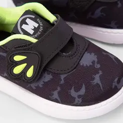 Tênis Infantil Molekinho Casual Dino Neon & Preto