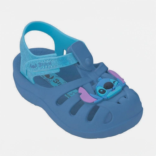 Sandália Bebê Grendene Stitch Disney Azul