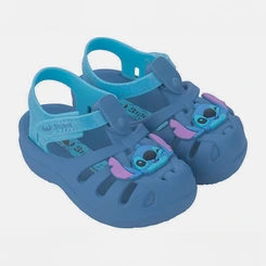 Sandália Bebê Grendene Stitch Disney Azul