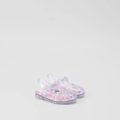 Sandália Infantil Charmosinha Chic Glitter Prata