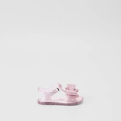 Sandália Infantil Charmosinha Chic Glitter Laço Rosa