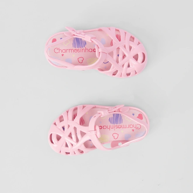 Sandália Infantil Charmosinha Chic Rosa