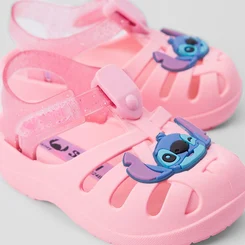 Sandália Bebê Stitch Disney Rosa
