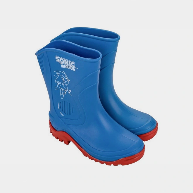 Galocha Infantil Sonic The Hedgehog Recortes Azul
