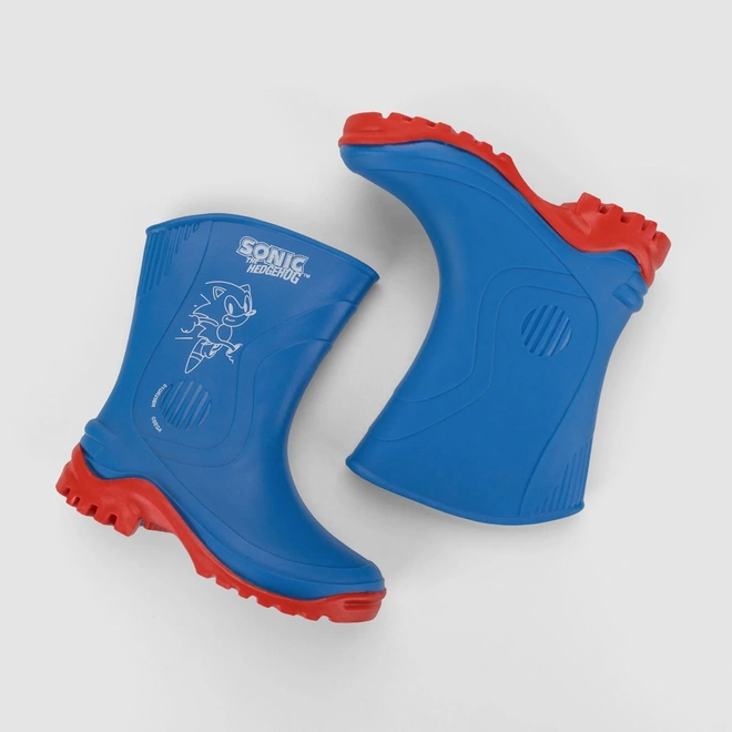 Galocha Infantil Sonic The Hedgehog Recortes Azul