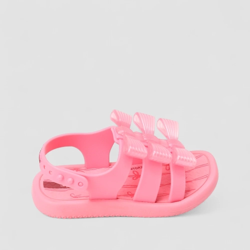 Sandália Infantil Ipanem Multi Tiras Laços Rosa