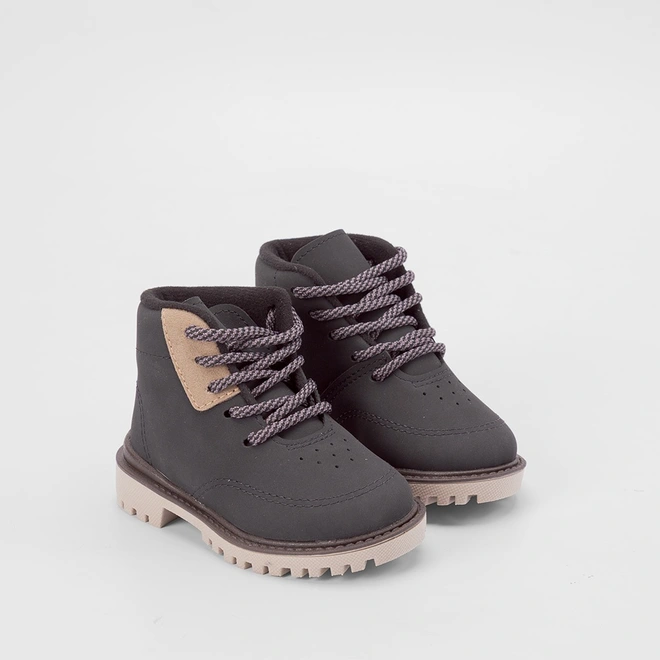 Bota Coturno Bebê Molekinho Preto