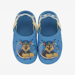 Babuche Infantil Patrulha Canina Chase Tira Elástico Azul