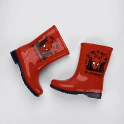 Galocha Infantil Spider Man Detalhe Pesponto Vermelho