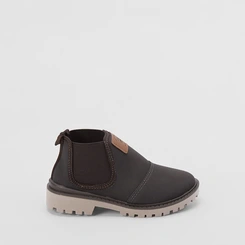 Bota Coturno Infantil Molekinho Elástico Marrom