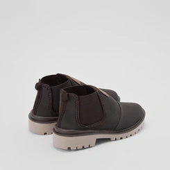 Bota Coturno Infantil Molekinho Elástico Marrom