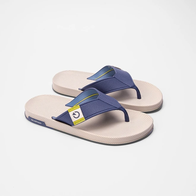 Chinelo Cartago Siena IV Bege & Azul