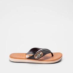 Chinelo Cartago Paris II Preto & Marrom