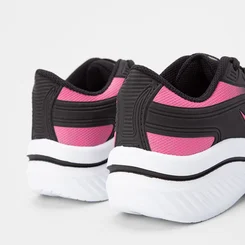 Tênis Infantil Vertus Jogging Detalhe Rosa & Preto