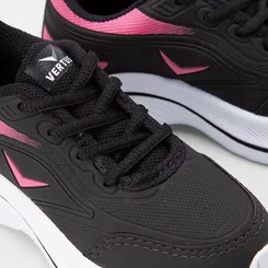Tênis Infantil Vertus Jogging Detalhe Rosa & Preto