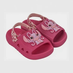 Slide Infantil Disney Stitch Elástico Rosa
