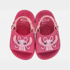 Slide Infantil Disney Stitch Elástico Rosa