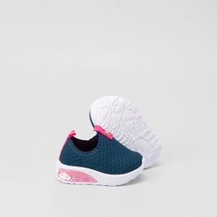 Slip On Bebê Molekinha Calce Fácil Detalhe Núvem Marinho