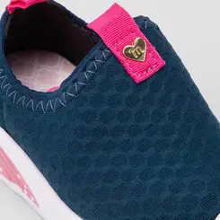 Slip On Bebê Molekinha Calce Fácil Detalhe Núvem Marinho